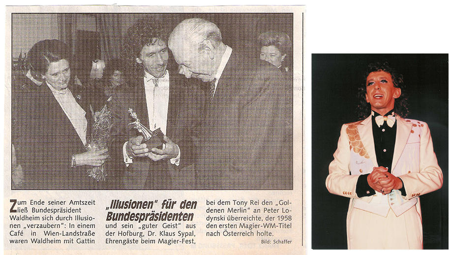 Bild links: Bundespräsident Dr