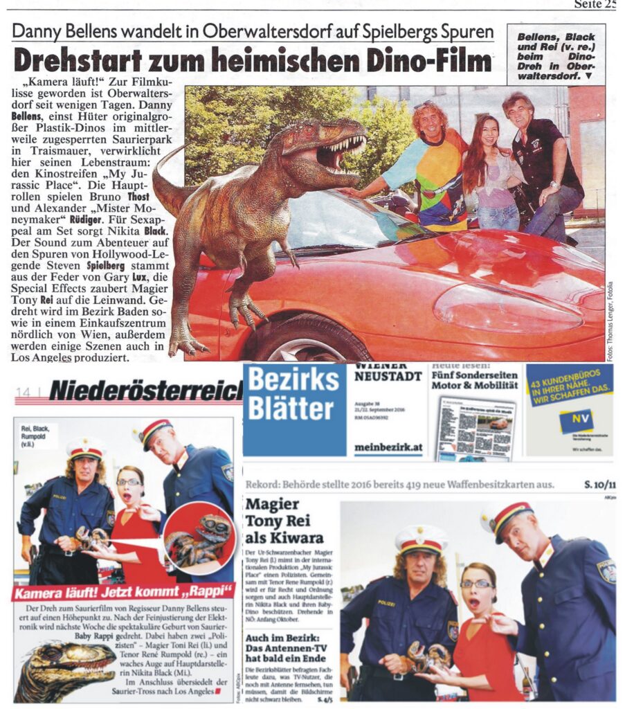 My Jurassic Place Tony Rei spielt in einer Hollywood Produktion einen Polizisten